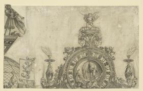 Der Triumphbogen des Kaisers Maximilian I. (26): Der Giebel des rechten Portals