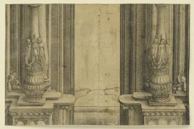 Der Triumphbogen des Kaisers Maximilian I. (2): Die Säulen des mittleren Portals
