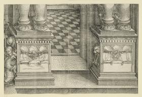Der Triumphbogen des Kaisers Maximilian I. (21): Die Sockel des rechten Portals
