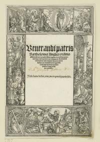 Titelbordüre mit der Taufe Christi