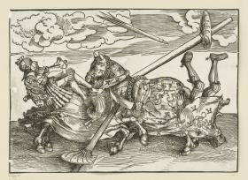 Zwei kämpfende Ritter