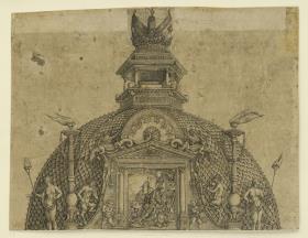 Der Triumphbogen des Kaisers Maximilian I. (9): Die Kuppel über dem mittleren Portal