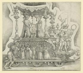 Der kleine Triumphzug: Der Wagen mit Maximilian und Maria