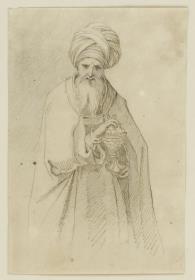 Halbfigur eines hl. Königs (Teilkopie nach B. 3)