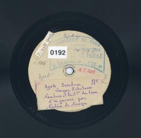 Titel A: Nombre et histoire du lion a la guerre
Titel B: Nombres et histoire de la guerre et l'arrivee a l'expos.