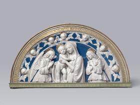 Madonna mit zwei anbetenden Engeln