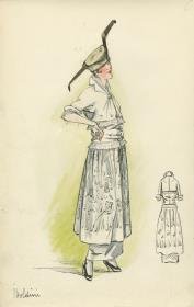 Sommerliches Tageskleid von Bernard et C.ie, Modell Boldini