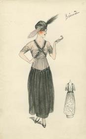 Abendkleid von Bernard et C.ie, Modell Bérenice