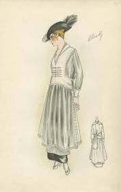 Tageskleid von Bernard et C.ie, Modell Alcade