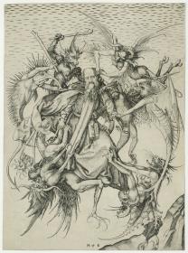 Der Heilige Antonius, von Dämonen geplagt (Versuchung des Hl. Antonius)