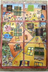 o.T. Fenster mit Ausblick in eine kleine Stadt