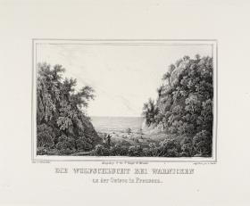 Die Wolfsschlucht in Warnicken an der Ostsee in Preußen