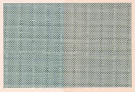 Walzendruckpapier (Sterne über kleinem Flächenmuster, nach alten Mustern)