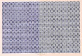 Walzendruckpapier (Sternchen über Streifenfond, nach alten Mustern)