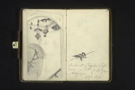 Schwalbennest im Treppenflur des Gasthauses "Zur Post" zu St. Gilgen am Wolfgangsee 18. Juli 1873