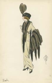 Pelzgarnitur von Bernard et C.ie, Modell Marka
