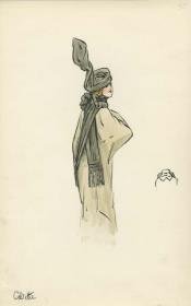 Pelzschal von Bernard et C.ie, Modell Colette