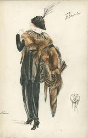 Pelzgarnitur von Bernard et C.ie, Modell Florentin