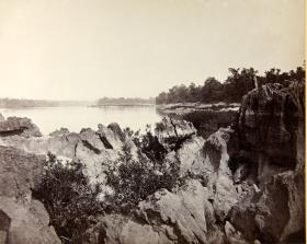 Volcanic formations on the River near Kogay.