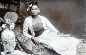 A Burmese lady. Rangoon