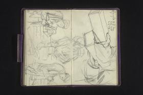 Hand mit Ziegelsteinen mit Maßangaben, Maurer Steine setzend