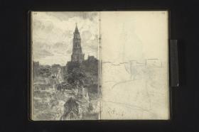 Blick auf Rottweil mit dem Turm der Kapellenkirche