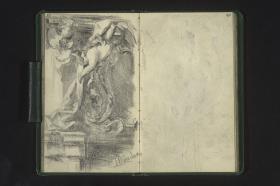 Dekoration mit einem Putto in München