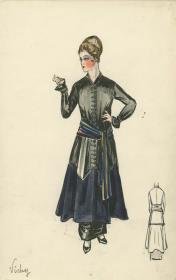 Ensemble von Bernard et C.ie, Modell Vichy (ohne Mantel)