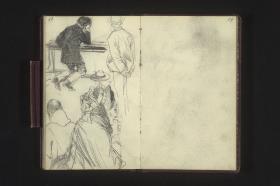 Figurenstudien in der Kirche