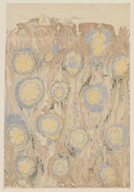 Marmorpapier (Blumen)