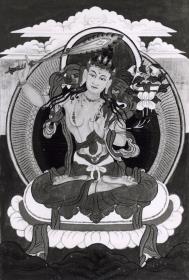 Bodhisattva , tibet.  'Jam dbyans (chin.:Manjusri)