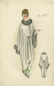 Abendcape von Bernard et C.ie, Modell Parsifal