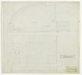 St. Louis, Missouri, Synagoge und Gemeindezentrum B'nai Amoona, Innenräume, Plan und Südseite der Synagoge