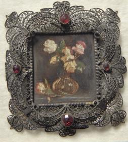 Rosenstrauß. Miniatur aus der Sammlung Loewe