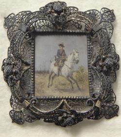 Reiter. Miniatur aus der Sammlung Loewe