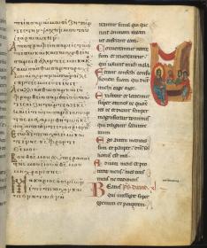 Psalterium und Breviarum graeco-latinum: Christus in Emmaus (?)