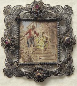 Rokokoszene. Miniatur aus der Sammlung Loewe
