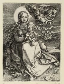 Maria, gekrönt von einem Engel