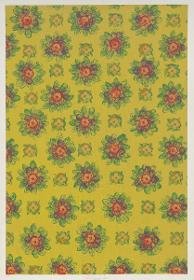 Stempeldruckpapier (Blütendekor)