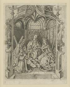 Thronende Madonna zwischen Hl. Katharina & Hl. Andreas