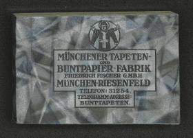 Münchener Buntpapiere Serie M (Musterbuch mit originalen Proben Nr. 1110 bis 1226)