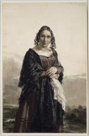 Bildnis Karoline Meyerheim, geb. Drake, der Mutter von Paul Meyerheim