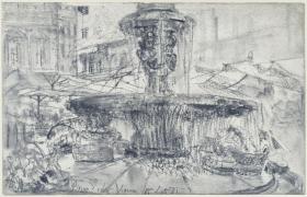 Brunnen auf der Piazza d'Erbe in Verona