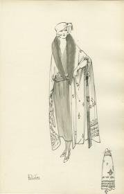 Abendcape von Bernard et C.ie, Modell Héliodore