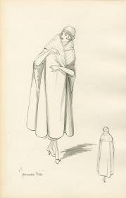 Abendcape von Bernard et C.ie, Modell Jeunesse dorée