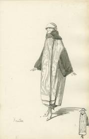 Abendmantel von Bernard et C.ie, Modell Xantho