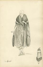 Abendcape von Bernard et C.ie, Modell De Mouttet