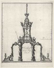 Hauptansicht des Tempels. Fac^B8ade du Temple Sub. Sig. A. Joh. Joach. Kaendler Inv. Missenae. Gotth. Wilh. Weise Sculp. Dresdae, 1771
