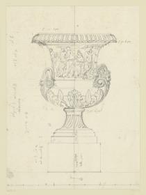 Marmorvase, Park des Schlosses von Versailles
