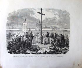Cérémonie religieuse du Jour des Morts, au Cimetière Dévasté du Grand-Montrouge